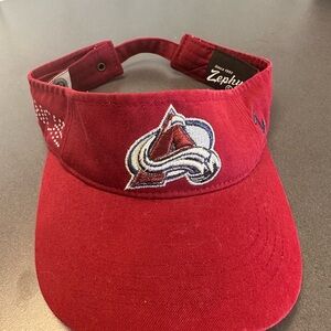 NHL Hockey Colorado Avalanche Women’s Hat Visor Zephyr One Size Preowned Nice